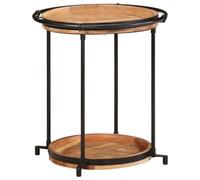 BOWEKAM Meubles, tables, tables d'appoint, tables d'appoint, table d'appoint 55 x 60 cm en bois d'acacia massif