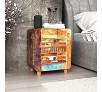 BOWEKAM Meubles, tables, tables de chevet, armoire de nuit en bois recyclé massif, 43 x 33 x 51 cm