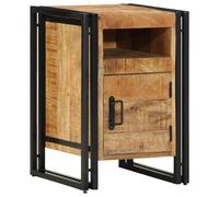 BOWEKAM Meubles, tables, tables de chevet, table de chevet 40 x 40 x 59 cm en bois massif de manguier