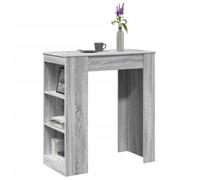 BOWEKAM Meubles, tables, tables de cuisine et de salle à manger, table de bar avec supports gris Sonoma 95 x 47 x 103,5 cm en bois d'ingénierie