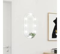 BOWEKAM Miroir ovale avec lumières LED 60 x 30 cm