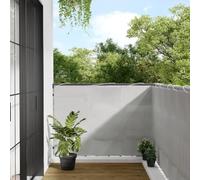BOWEKAM Paravent de balcon gris clair 120x600 cm 100% polyester Oxford