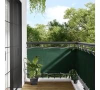 BOWEKAM Paravent de balcon vert foncé 75x700 cm 100% polyester Oxford