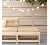 BOWEKAM Repose-pieds de jardin en pin massif avec coussin