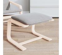 BOWEKAM Repose-pieds en tissu Gris clair 51 x 41 x 40 cm