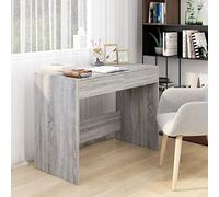BOWEKAM Sonoma Bureau en bois d'ingénierie Gris 101 x 50 x 76,5 cm