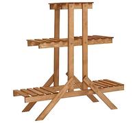 BOWEKAM Support pour plantes en bois de sapin 83 x 25 x 83 cm