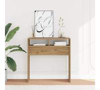 BOWEKAM Table d'appoint en chêne 78 x 30 x 80 cm