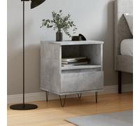 BOWEKAM Tables de Chevet Table de Chevet Béton Gris 40x35x50 cm Bois d'ingénierie