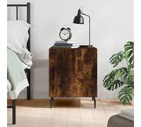 BOWEKAM Tables de chevet - Table de chevet - Chêne fumé - 40 x 40 x 50 cm - Bois d'ingénierie