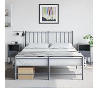 BOWEKAM Tables-Tables de chevet-Tables de chevet-Tables de chevet 2 pièces Anthracite 36x39x60.5 cm Acier