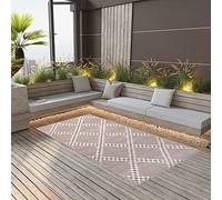 BOWEKAM Tapis d'extérieur pour pelouse et jardin - Tapis d'extérieur ARAKIL marron 190 x 290 cm PP