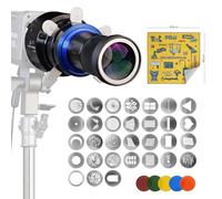 Bowens Mount Snoot Conique Photographie Accessoire d'éclairage Studio Compatible avec Aputure Amaran 100X, 150c, 600x Pro, AD400, Godox SL60, Neewer LED Video Speedlite, etc