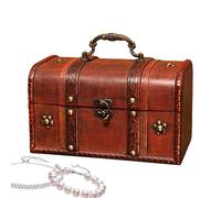 Bowey Boke Vintage - Boîte En Bois Rouge Décoratif, Gadget Antique en Métal | Écaillage Pour Passage De Persignation Et Inggérile Multipurugo Passogio De Propriété De Noppitor Pour Nattera, Oreilles