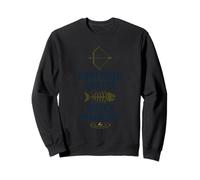 Bowfishing Club de pêche au tir à l'arc avec Un Arc Équipement de Nuit Sweatshirt