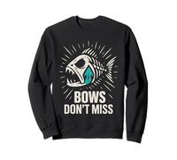 Bowfishing Club de pêche au tir à l'arc avec Un Arc Équipement de Nuit Sweatshirt