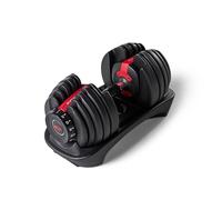 Bowflex Haltère compact à charge variable SelectTech 552i (prix pour 1 haltère simple réglable de 2 à 24 kg), mixte adulte, Noir/Gris/Rouge, Taille unique, Noire