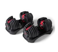 Bowflex SelectTech 552i Paire D’Haltères Réglables 2-24 kg, 15 Niveaux De Charge, Système Compact Gain De Place, Molette Rapide, Compatible JRNY