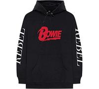 Bowie David - Felpa # XL Unisex Black Rebel [Import]