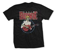 Bowie David - T-Shirt # L Black Unisex # Acoustic Bootleg [Import]