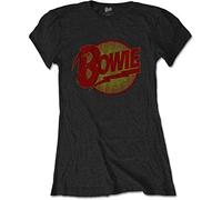 Bowie David - T-Shirt # M Black Femmina # Diamond Dogs Vintage [Import]