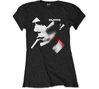 Bowie David - T-Shirt # M Black Femmina # X Smoke Red [Import]
