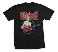 Bowie David - T-Shirt # S Black Unisex # Acoustic Bootleg [Import]
