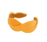 BOWINGBO Accessoires de cheveux légers chic pour femme - Polyvalent - Bandeau tressé torsadé - Herbe en raphia - Large croix - Corde à cheveux - Accessoires pour cheveux pour femme