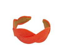 BOWINGBO Accessoires de cheveux légers chic pour femme - Polyvalent - Bandeau tressé torsadé - Herbe en raphia - Large croix - Corde à cheveux - Accessoires pour cheveux pour femme