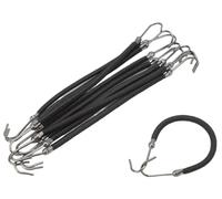 BOWINGBO Lot de 10 crochets élastiques pour cheveux - Outil de coiffure pour queue de cheval - Pour femme - Support flexible pour queue de cheval - Outil de coiffure pour le bureau, les rendez-vous