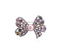 Bowknot pins Women, Pearl Brooch Elegant Lady's Corsage Accessories Coat pins,s for Girlfriends and Wives Fashion brooches Made in China