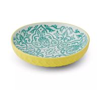 Bowl Assiette creuse en Grès D21 MIKASA géométrie jaune et bleue Kitchencraft