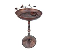 Bowl Bowl Bowl - 28,74x12.99 Pouces Baths d'oiseaux pour L'extérieur | Baignoire De Baignoire Debout Faisseur De Nourriture, Cour Art De Fer, Animaux Ancrés Statue De Bol À Eau pour Le Colibri Parrot
