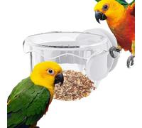 Bowl Bowl - Plat d'alimentation du Perroquet | Faisseur Portable Anti-déversement | Tasse De Nourriture De Transport De Transport pour La Gastronomie pour Cachaticien Macaw Conure Utilisatio