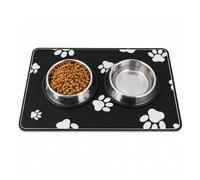 Bowl Mat 19.6x11.8 Inch Fast Dry Absorbent Non-Slip protecting floors | Feeding Mat For Kitchen Floor Crate Dish Drinking Fountain Protecting Floors Around The Feeding Station