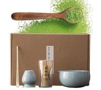 Bowl With Spout - Fouet et support pour, accessoires de pour un usage quotidien, déguster ou support pour un fouet pour | Kit japonais de poudre japonaise de 4 pièces