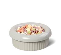 BOWLBOWL Gamelle surélevée en céramique pour chat et chien, 7,1 cm de haut, 18,5 cm de large et peu profonde, pour chats à pattes courtes (munchkin) et races jouets, adaptée aux moustaches