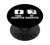 Bowler, ta Fille, ma Fille, Mon frère, Funny Bowling PopSockets PopGrip Adhésif