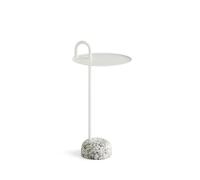 Bowler Table d'Appoint Granit/Blanc Crème