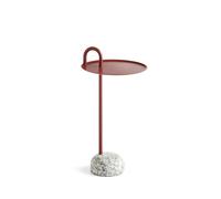 HAY Table d'appoint Bowler Tile red-granite