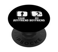 Bowler, Ton Petit ami, Mon Petit ami, Petite Amie, Funny Bowling PopSockets PopGrip Adhésif