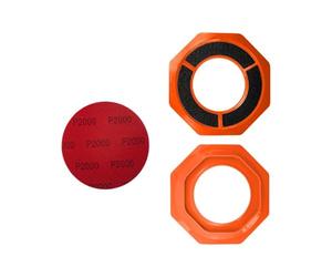 Bowling Ball Sanding Pad Holder - Spherical Resurfacing Cradle, Athletic Sphere Stabilizer, Orbital Polishing Station Friction Management Base | Maintenance Pedestal For Home Gym Garage Baseme