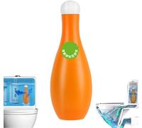 Bowling Blue Bubble Nettoyant automatique durable pour cuvette de toilette en bouteille, désodorisant et détartrant, nettoyant de toilettes pour réservoir de chasse d'eau empêche le calcaire (1 pièce)