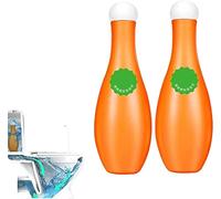 Bowling Blue Bubble Nettoyant pour cuvettes de toilettes, Nettoyant pour toilettes domestiques, Nettoyant pour boules de bowling, Nettoyant automatique pour désodorisant et détartrant (2PCS)