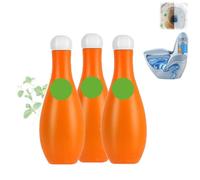 Bowling Blue Bubble Toilet Bowl Cleaner,Nettoyant automatique longue durée pour cuvette de toilette en bouteille,Désodorisant pour cuvette de toilette, Pour la salle de bain, les toilettes (3pcs)