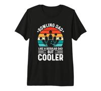 Bowling Dad Like A Regular Dad But Cooler for Fathers Day T-Shirt Haut de Gamme