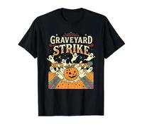 Bowling d'halloween Effrayant et Amusant pour Les passionnés de Graveyard Strike T-Shirt Graphique avec Valeur