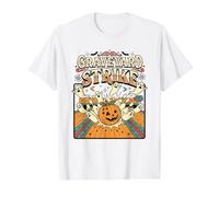 Bowling d'halloween Effrayant et Amusant pour Les passionnés de Graveyard Strike T-Shirt Graphique avec Valeur