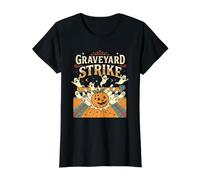 Bowling d'halloween Effrayant et Amusant pour Les passionnés de Graveyard Strike T-Shirt Graphique avec Valeur