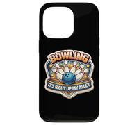 Bowling It's Right Up My Alley Jeu de Mots Amusant Coque pour iPhone 13 Pro